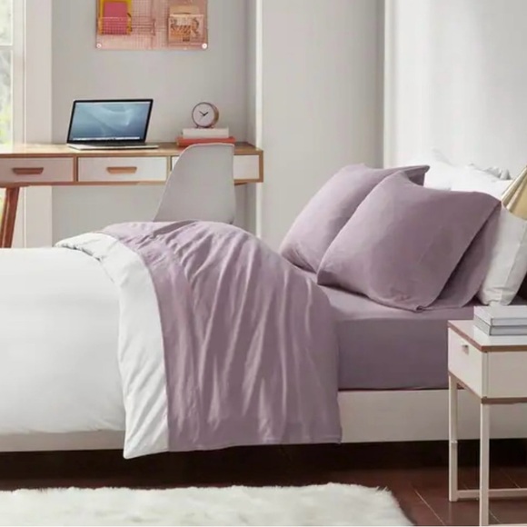 Intelligent Design Cotton Blend Jersey Knit All Season Sheet Set Full Pu… - Picture 1 of 4